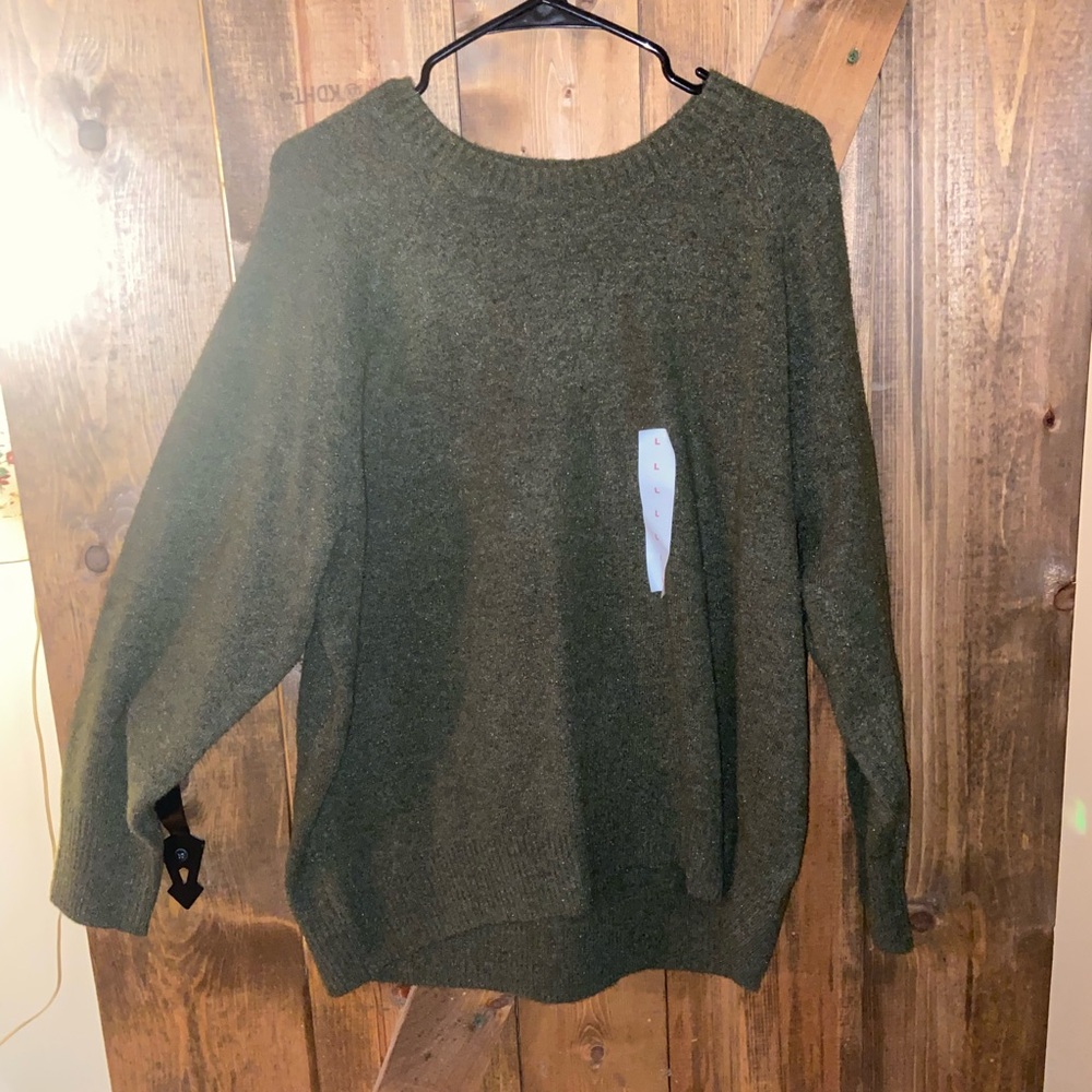 Old Navy Forest Green Women's Crew Neck Sweater